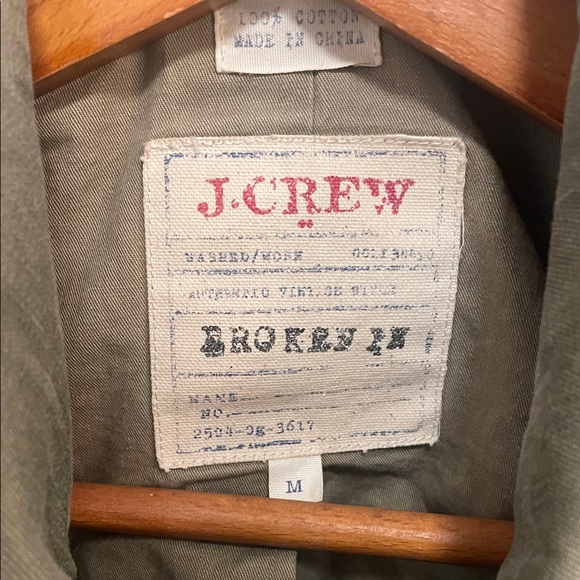 J. Crew Men's Olive Military Field Jacket - Picture 2 of 10